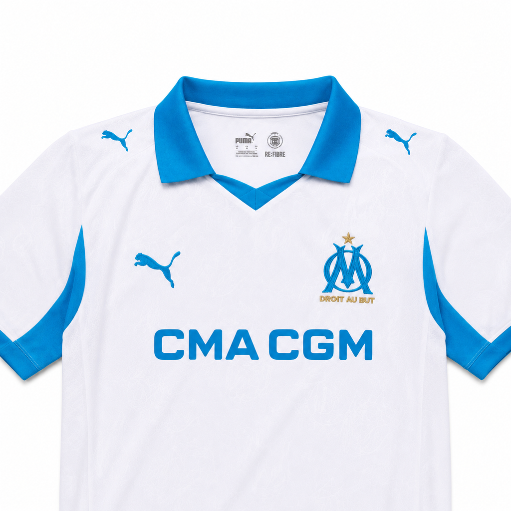 Maillot Olympique de Marseille 2025-2026 – Domicile